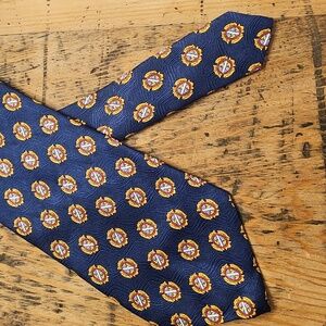 RICHEL ROYAL Floral Crest‎ Silk Tie